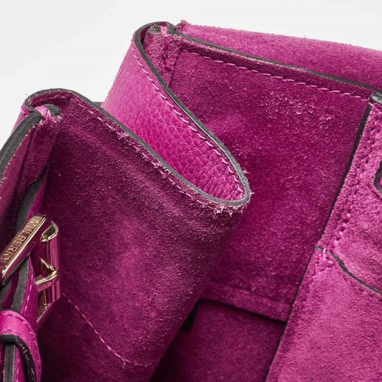 Pre Owned Mulberry Fuchsia Leather Bayswater Satchel