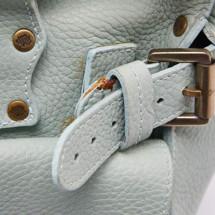 Pre Owned Mulberry Green Leather Roxanne Satchel