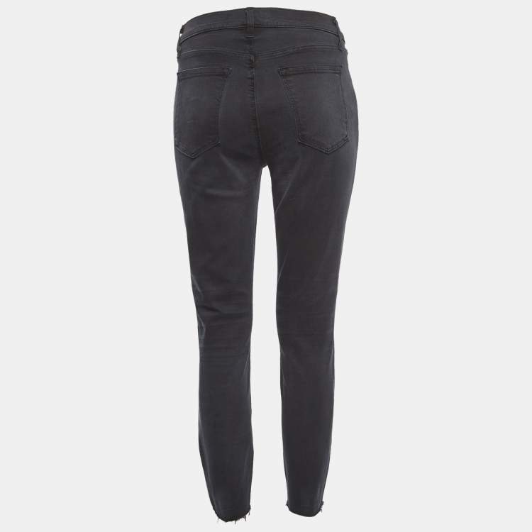 Pre Owned J Brand Navy Blue Washed Denim Skinny Jeans M Waist 29"