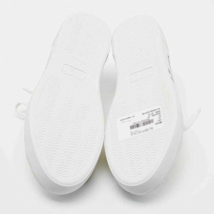Pre Owned N21 White/Yellow Leather and PVC Low Top Sneakers Size 40