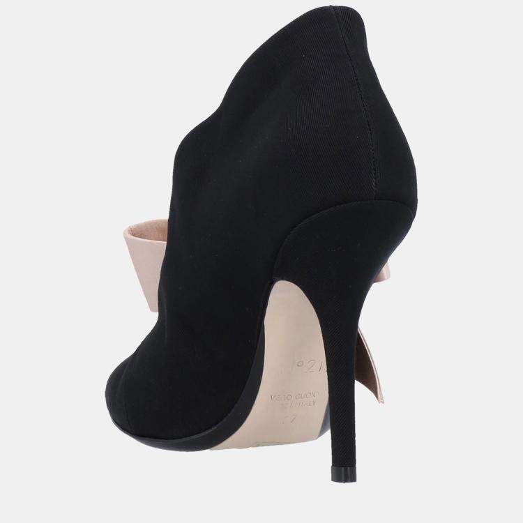 Pre Owned N21 Grosgrain and Satin Ankle Booties 39