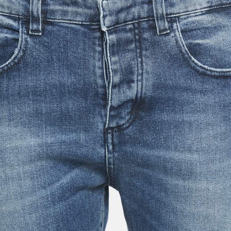 Pre Owned N21 Blue Washed Denim Skinny Jeans M Waist 30"