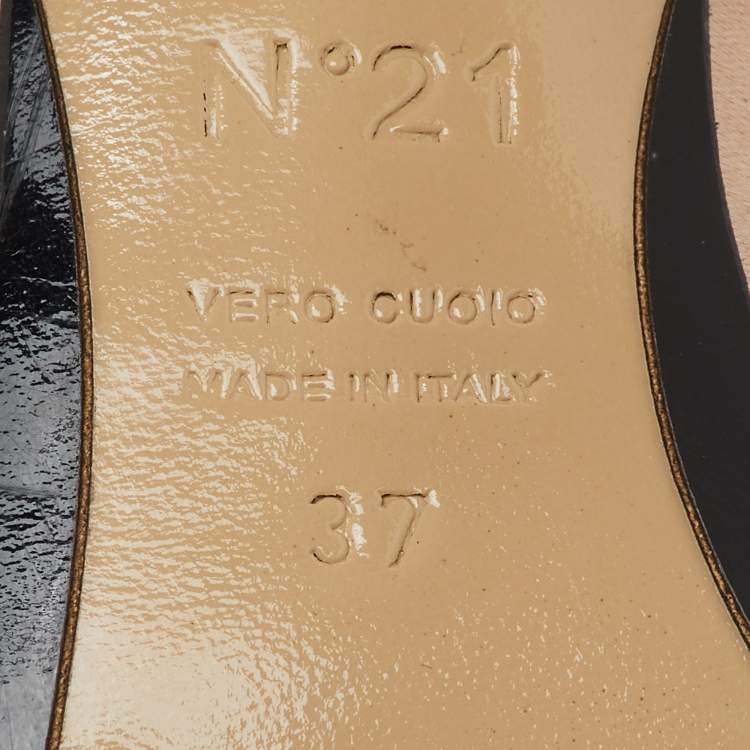 Pre Owned Nº21 Beige Satin Raso Knot Peep Toe Mules Size 37