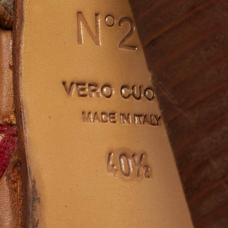 Pre Owned N21 Size 40.5 Beige Patent Leather and Satin Peep Toe Ankle Strap Sandals