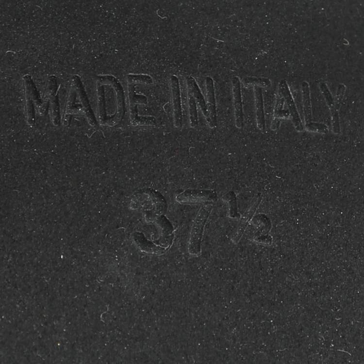 Pre Owned N21 Knot Size 37.5 White Leather Flats