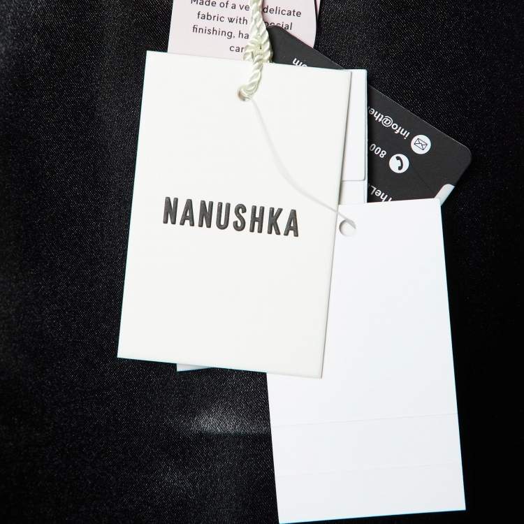 مملوكة مسبقًا Nanushka Burgundy Quilted Faux Leather Vest Jacket M