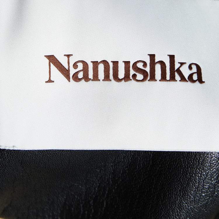 Pre Owned Nanushka Black Faux Leather Mersey Jacket S