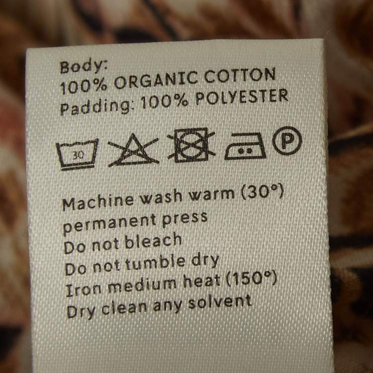 Pre Owned Nanushka Brown Printed Cotton V Neck Maxi Dress M