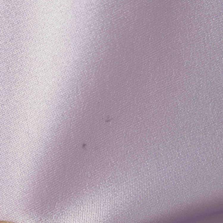 مملوكة مسبقًا Nanushka Light Purple Satin Belted Yuma Jumpsuit L