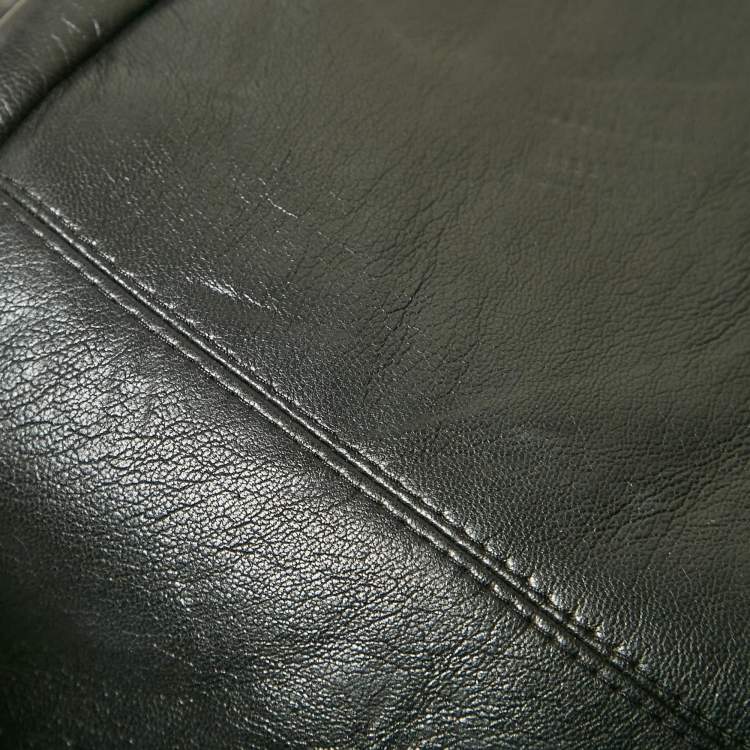 مملوكة مسبقًا Nanushka Black Faux Leather Buttoned Jacket S