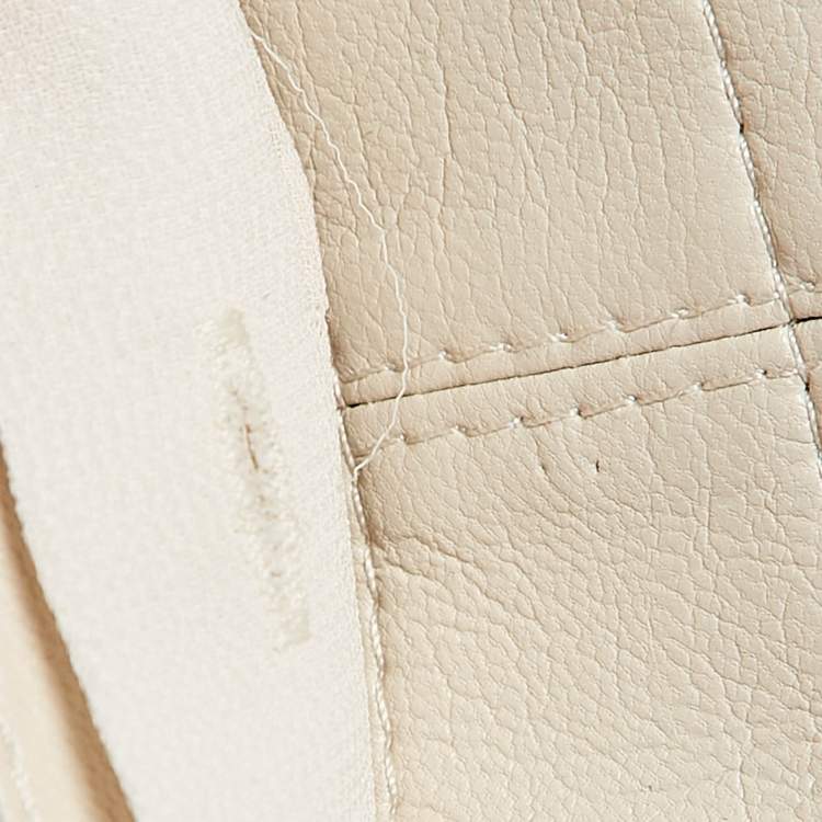 مملوكة مسبقًا Nanushka Cream Faux Leather Belted Halli Mini Dress M