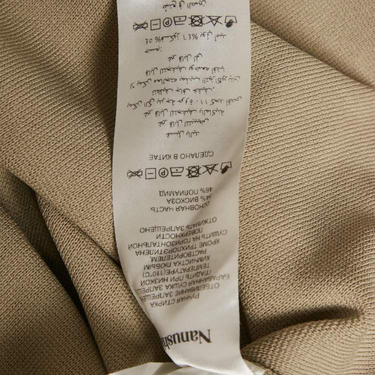 Pre Owned Nanushka Grey Stretch Knit Mio Top S