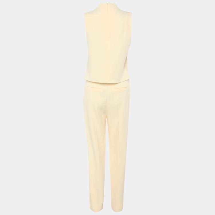 Pre Owned Nanushka Cream Jersey Tops and Trousers Set XS