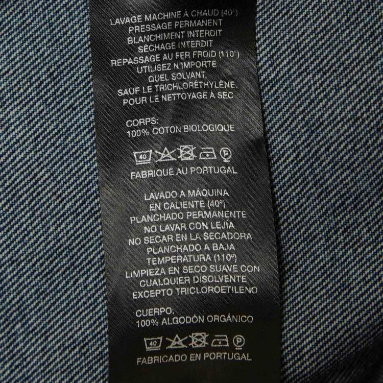 Pre Owned Nanushka Blue Denim Wrap Maxi Dress XS