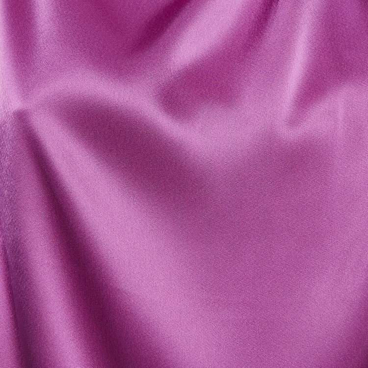 Pre Owned Nanushka Pink Satin Tie-Up Halter Neck Avalon Top L