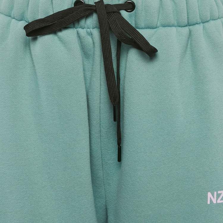 Pre Owned Natasha Zinko Blue Cotton Blend Jogger Sweatpants S 