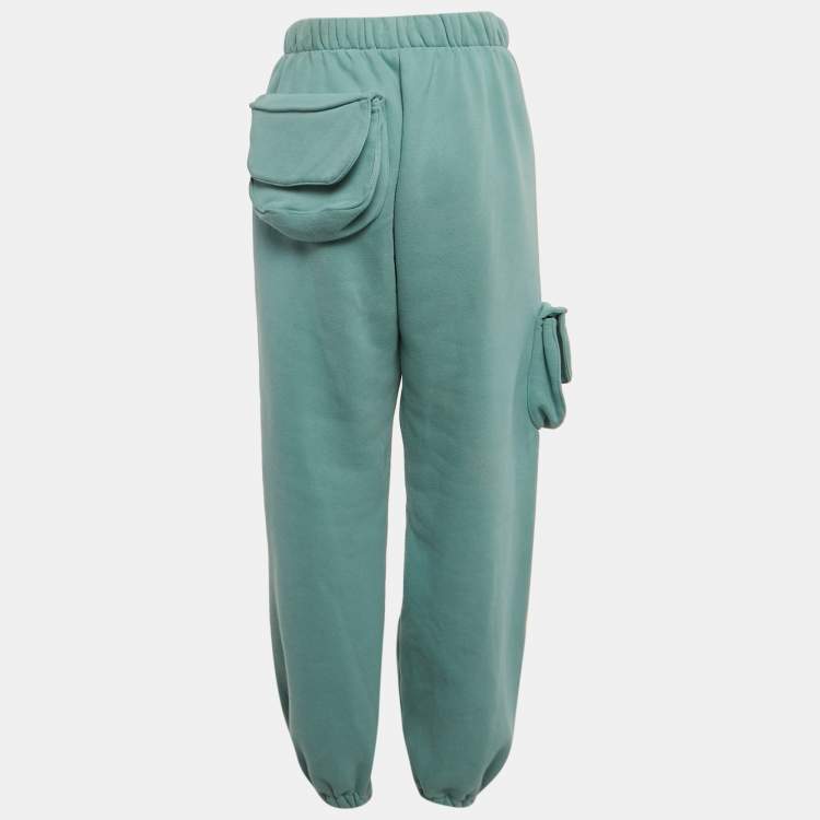Pre Owned Natasha Zinko Blue Cotton Blend Jogger Sweatpants S 
