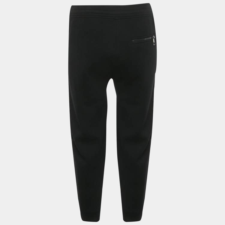 Pre Owned Neil Barrett Black Jersey Skinny Fit Joggers S