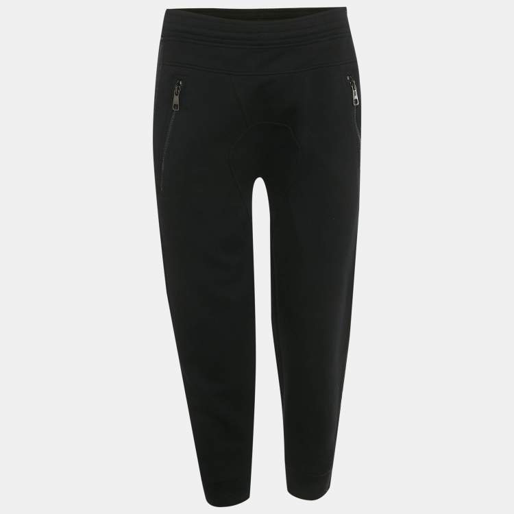 Pre Owned Neil Barrett Black Jersey Skinny Fit Joggers S