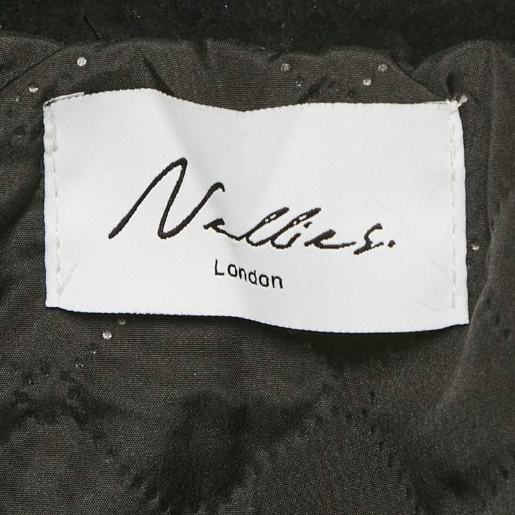 مملوكة مسبقًا Nellie Studio Black Fox Fur Jacket M