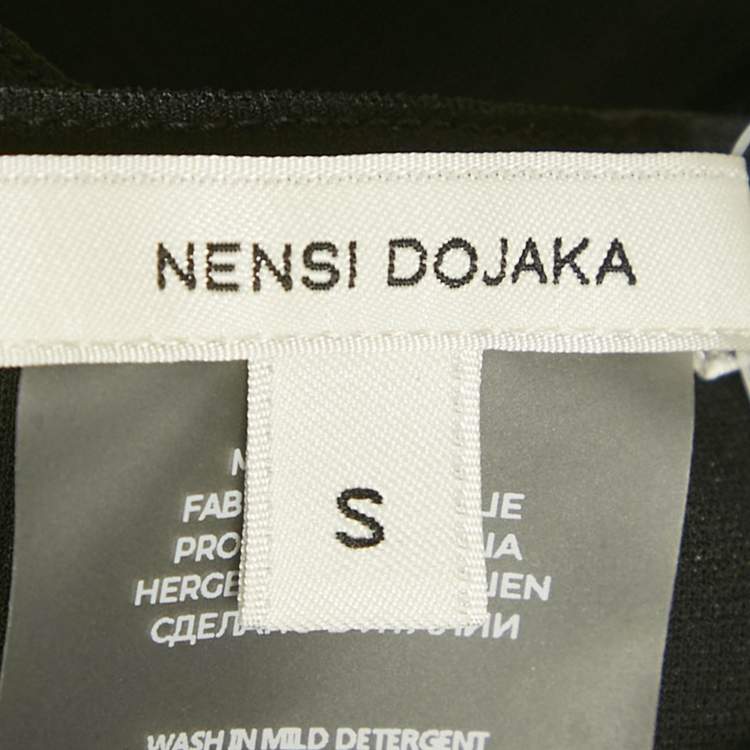 Pre Owned Nensi Dojaka Black Crepe Sleeveless Mini Dress S