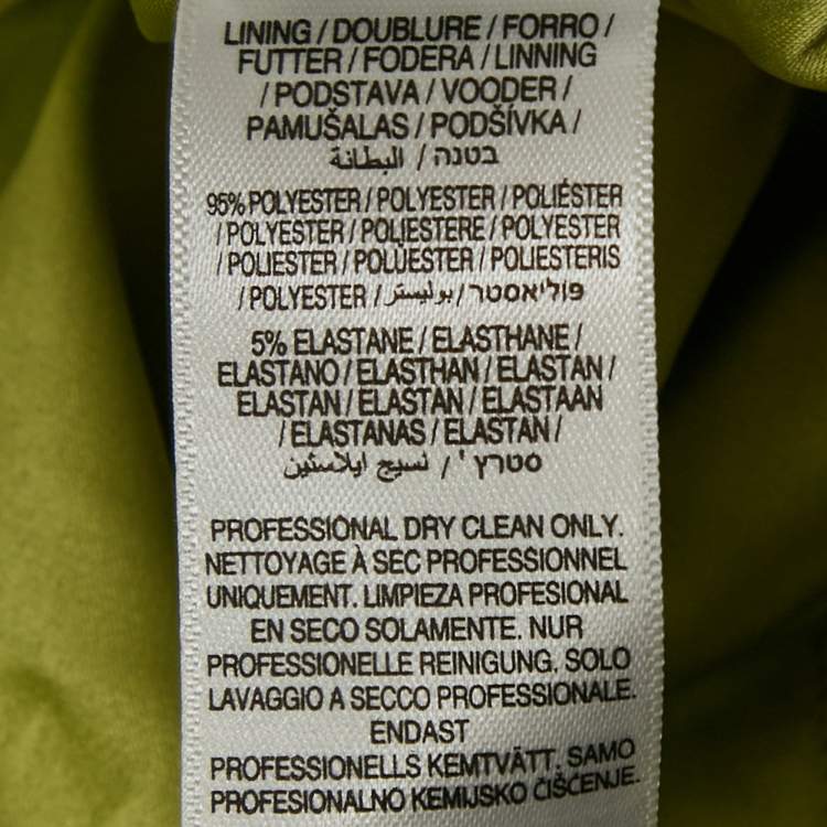 Pre Owned Never fully dressed Lime Green Sequin Dorris Skirt S