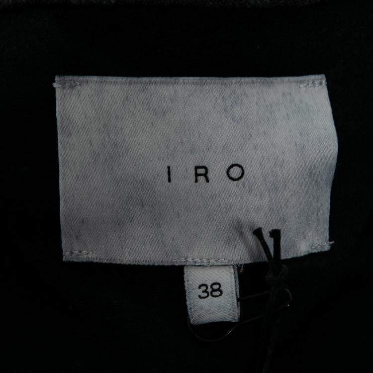 Pre Owned IRO Navy Blue Cotton Jacquard Oleg Jacket M