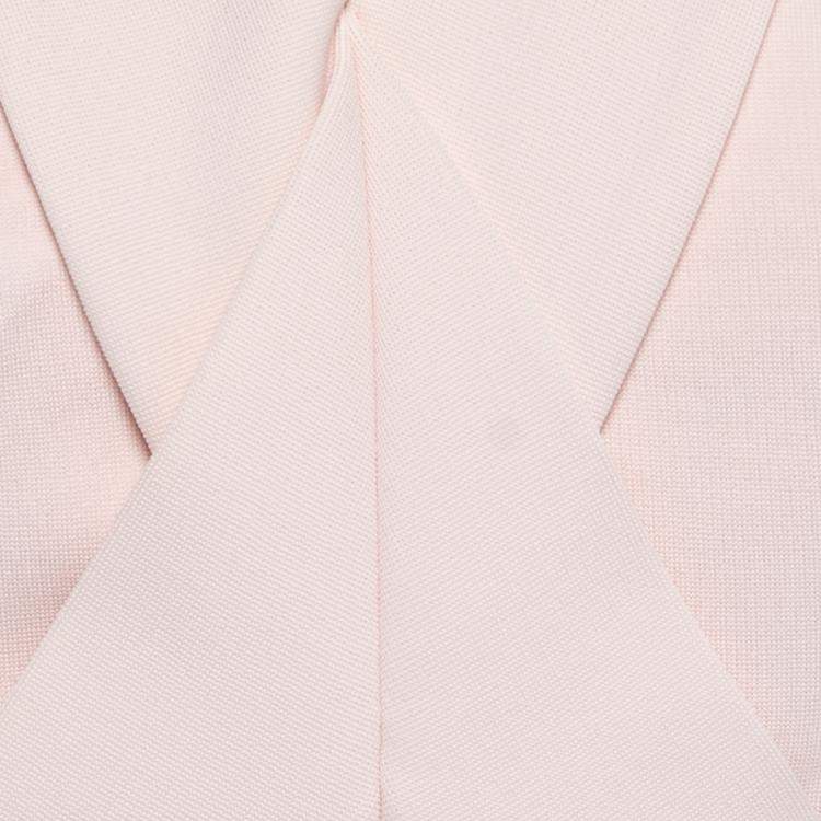 Pre Owned Nicholas Blush Pink Cut Out Detail Bandage Wrap Bodycon Dress M