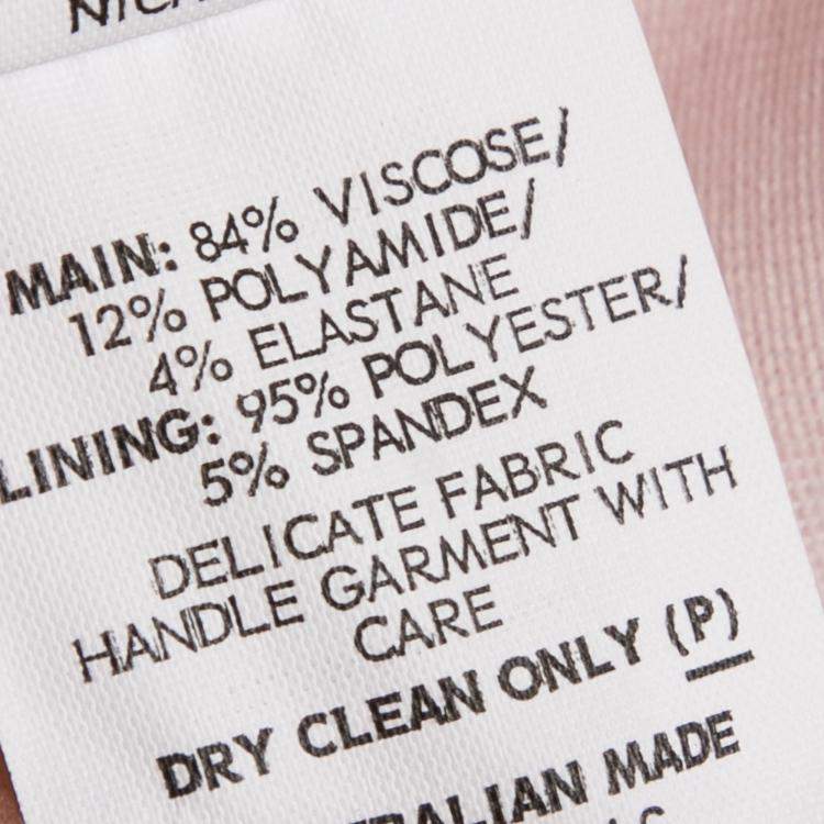 Pre Owned Nicholas Blush Pink Cut Out Detail Bandage Wrap Bodycon Dress M