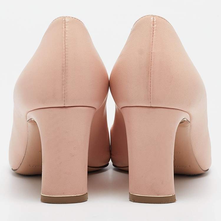 Pre Owned Nicholas Kirkwood Pink Leather Pointed Toe Pumps Size 36