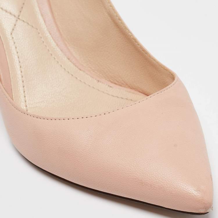 Pre Owned Nicholas Kirkwood Pink Leather Pointed Toe Pumps Size 36