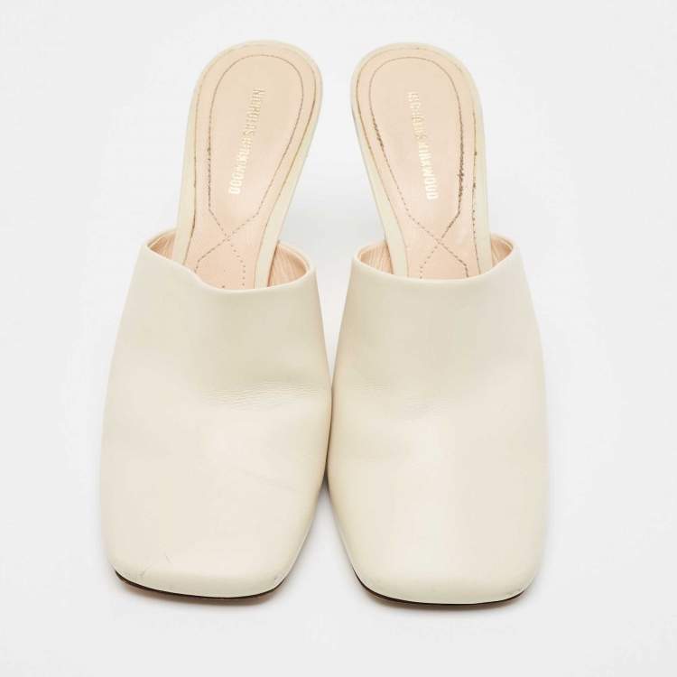 Pre Owned Nicholas Kirkwood Cream Leather Sandals Size 40