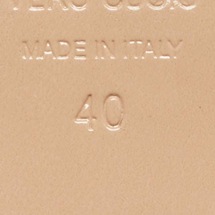 Pre Owned Nicholas Kirkwood Black Leather and Suede Slingback Flats Size 40