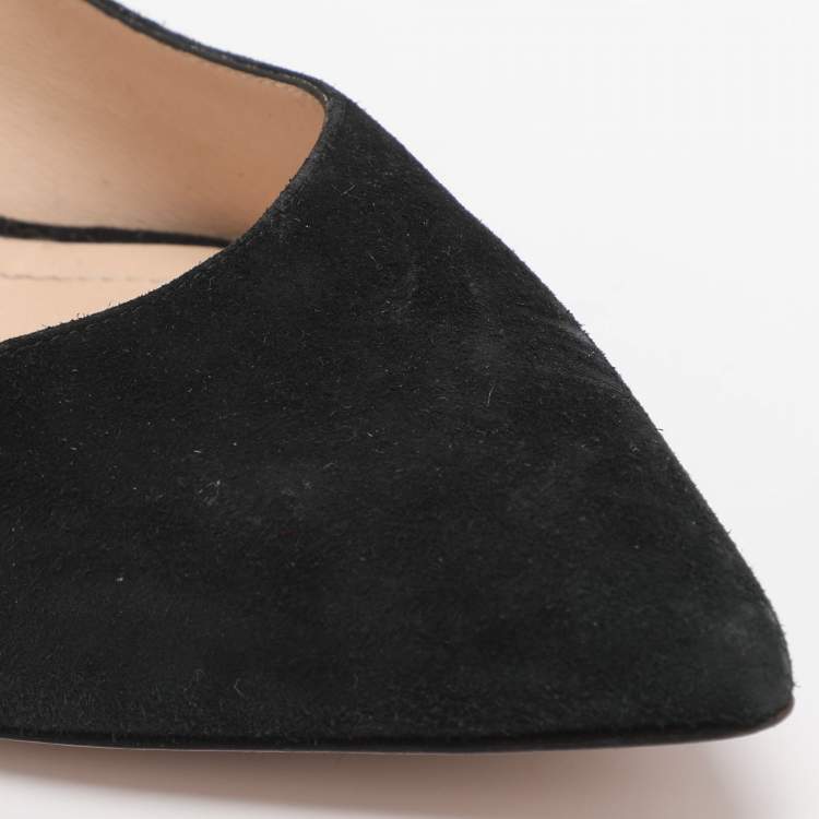 Pre Owned Nicholas Kirkwood Size 40.5 Black Suede Pumps