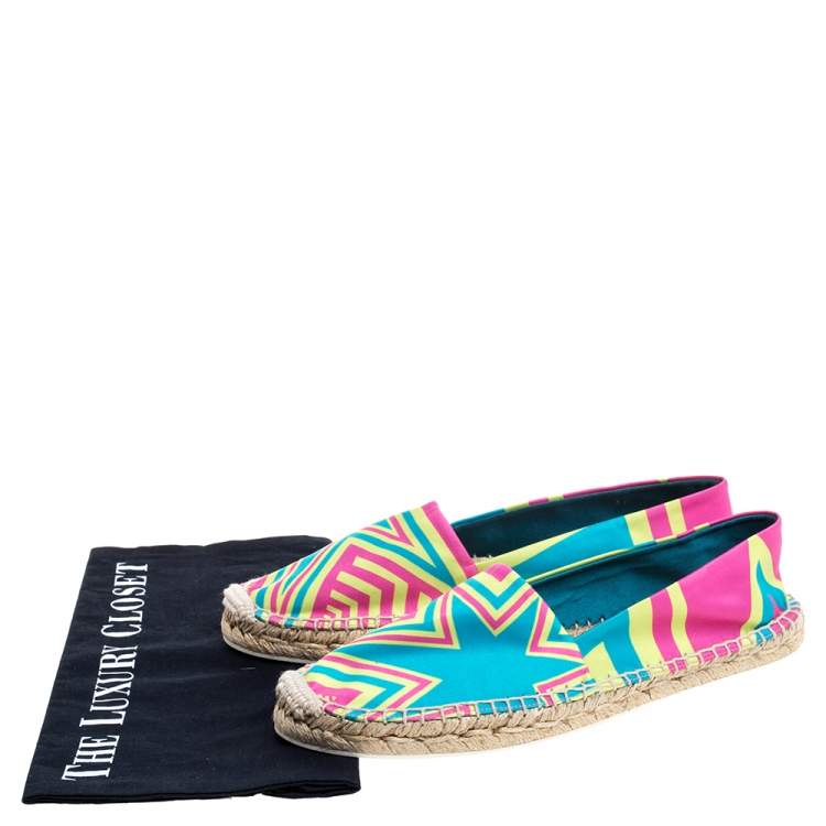 مملوكة مسبقًا Nicholas Kirkwood Multicolor Satin Espadrilles Size 37