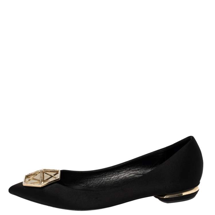 Nicholas Kirkwood Womens Pointed Toe Flats Loafers