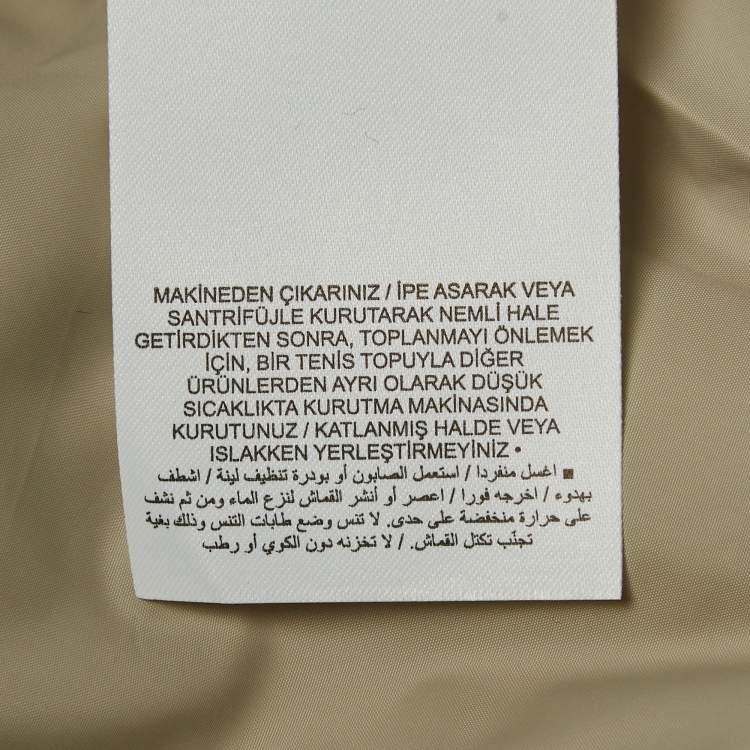 Pre Owned Nike White Synthetic Down-Fill Puffer Jacket M