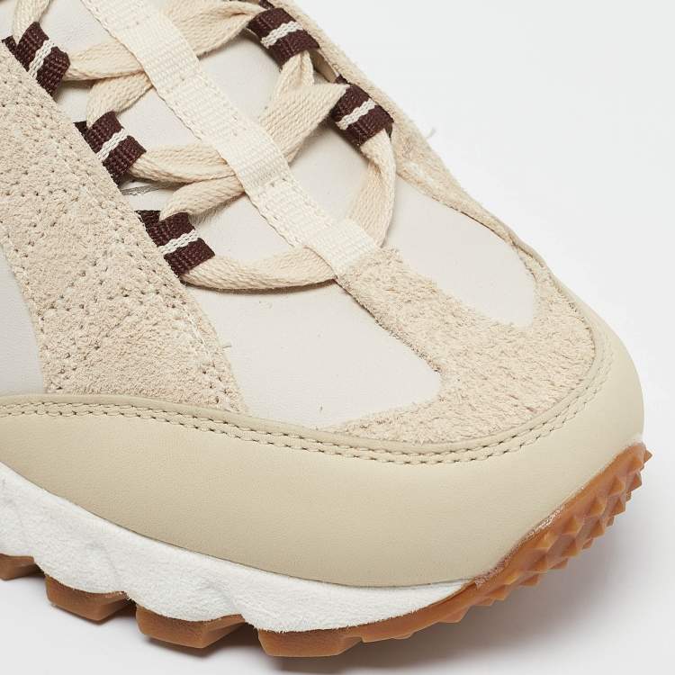 Pre Owned Nike x Jacquemus Beige Leather and Suede Air Humara LX Sneakers Size 38.5