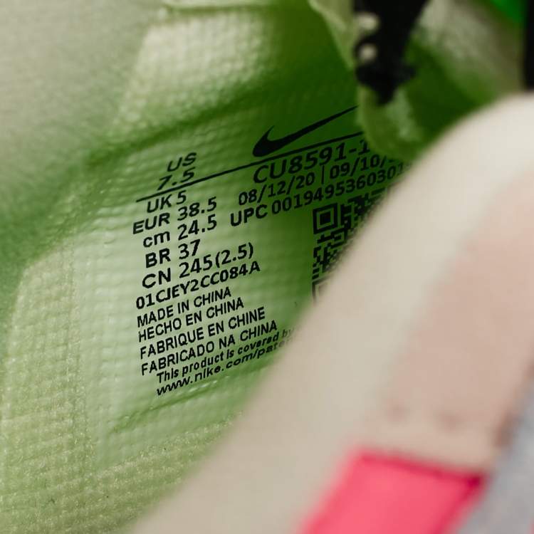 Pre Owned Nike Multicolor Leather and Suede Air Force 1 Low Shadow Sunset Pulse Sneakers Size 38.5