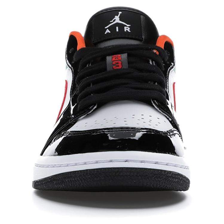 Pre Owned Nike Jordan 1 Low Multi Black Toe Size 37.5 US 6.5W