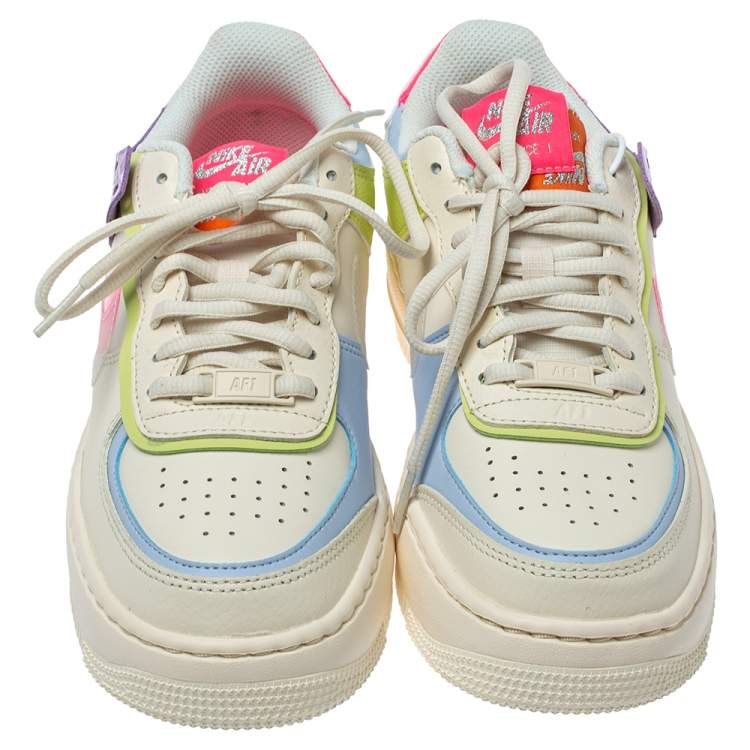Pre Owned Nike WMNS Air Force 1 Shadow Pale Ivory/Digital Pink Sneakers Size 37.5