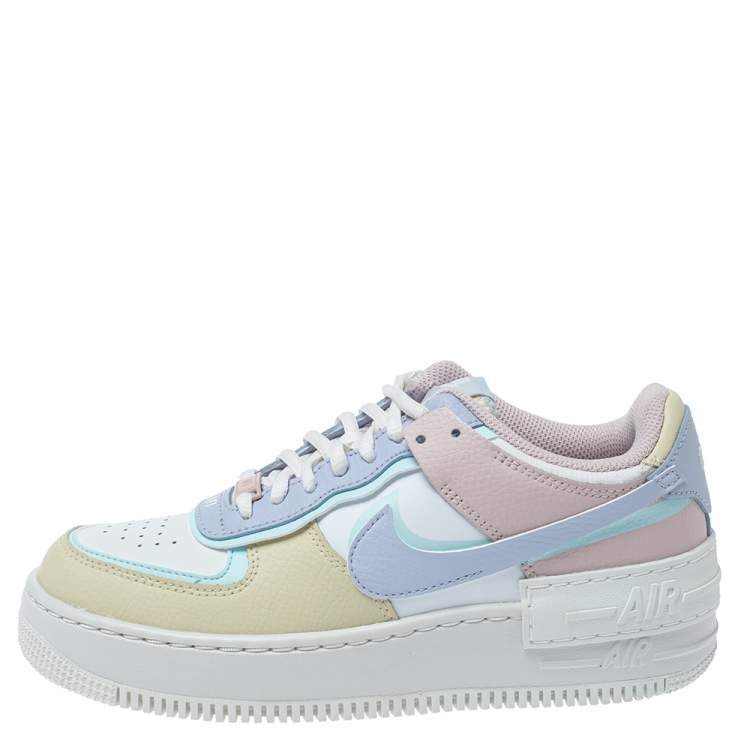 Nike Af1 Shadow pale Ivory/pastel Multicolor Sneakers in White