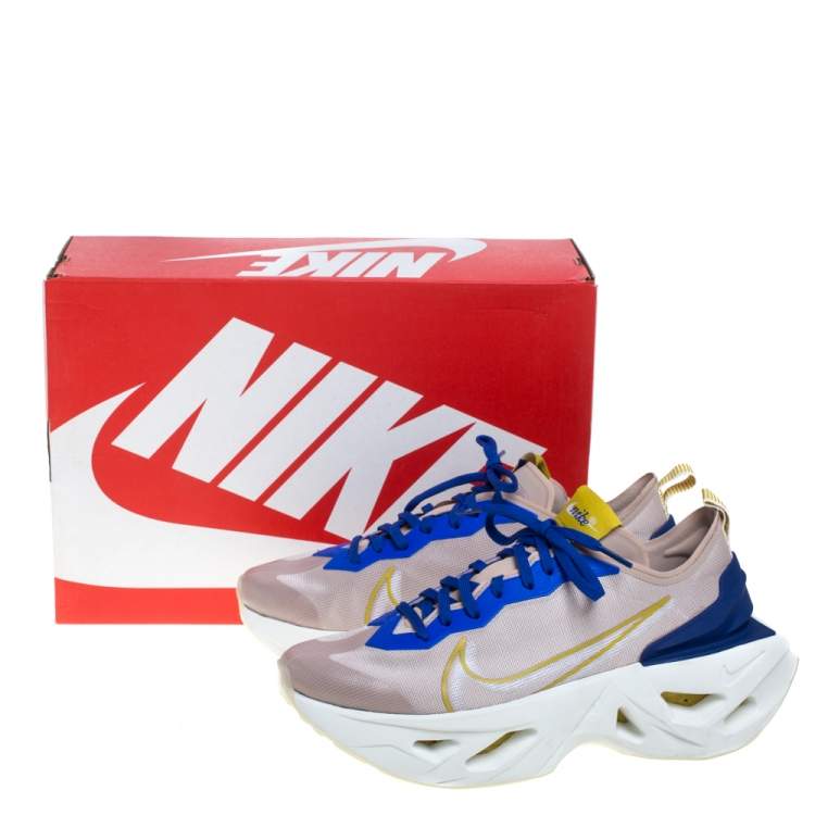Pre Owned Nike Beige/Blue Mesh Zoom X Vista Grind Sneakers Size 38