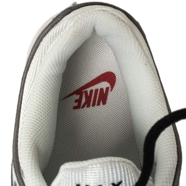 Pre Owned Nike Air Max White Leather And Fabric Tailwind IV Low Top Sneaker Size 40