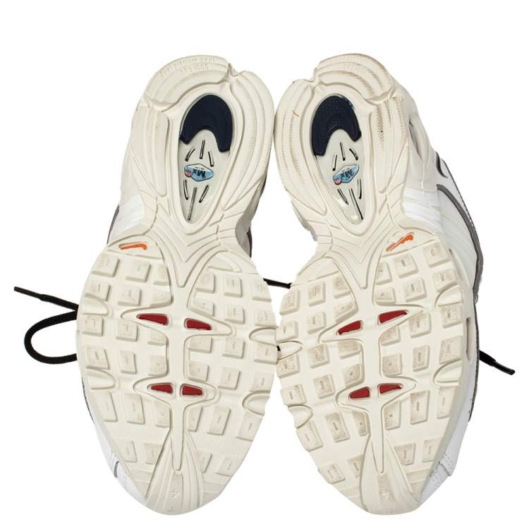 Pre Owned Nike Air Max White Leather And Fabric Tailwind IV Low Top Sneaker Size 40