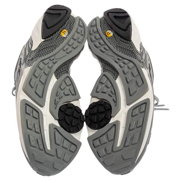 Pre Owned Nike Air Grey Leather And Mesh Ghost Racer Sneakers Size 41