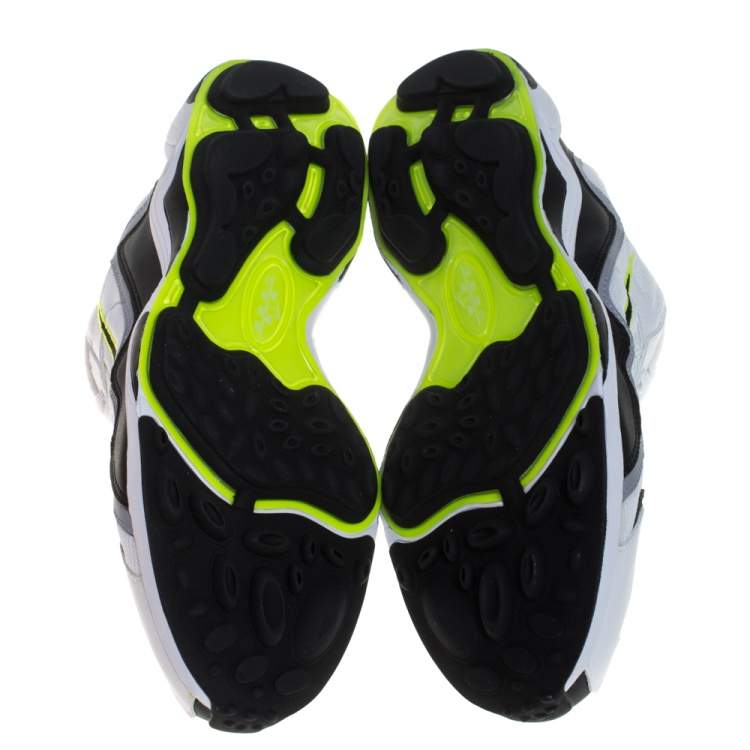 Pre Owned Nike Air Black/White Leather And Mesh Zoom Alpha Sneakers Size 44.5