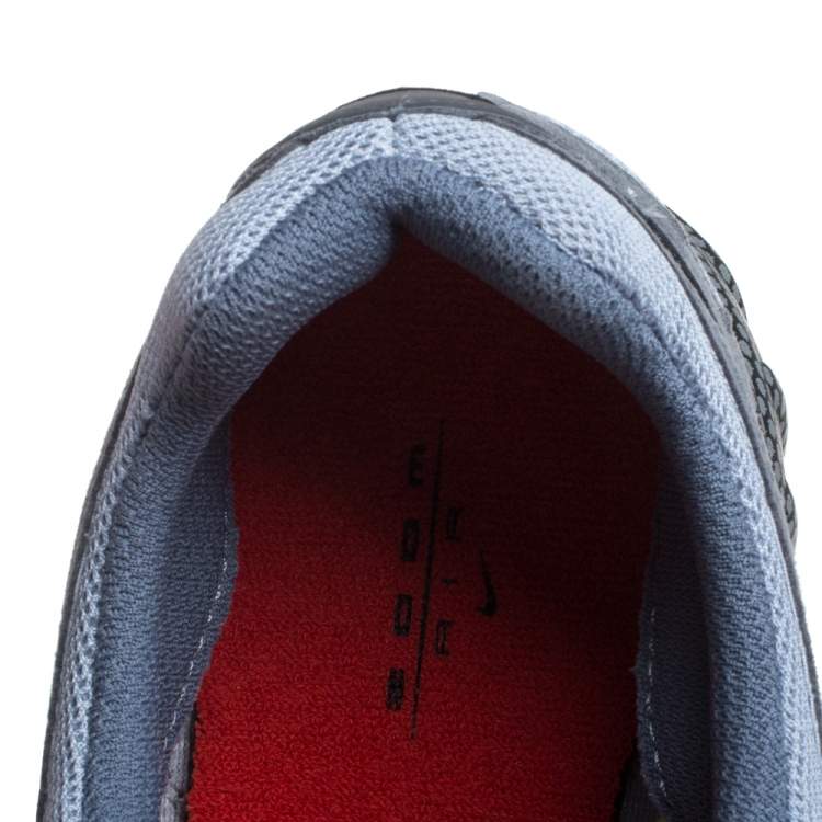 Pre Owned Nike Grey Suede And Mesh Ghost Racer Air Lace Up Sneakers Size 45