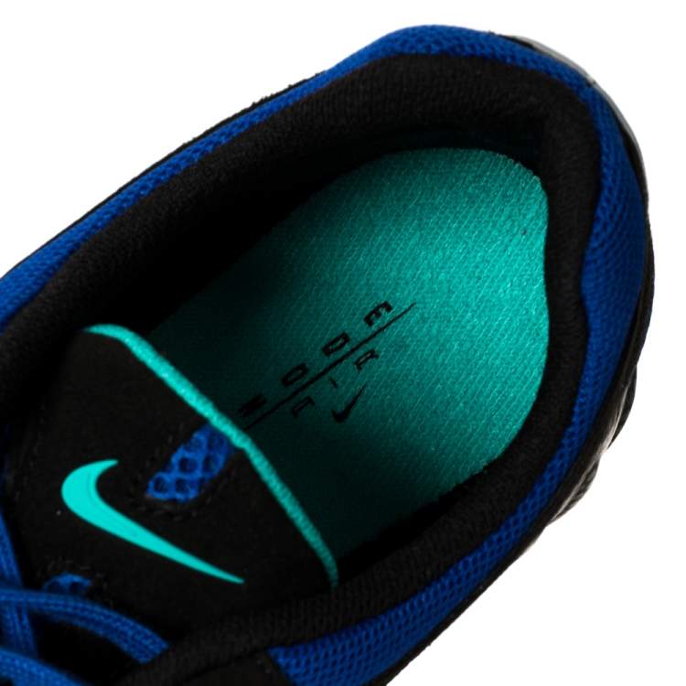 Pre Owned Nike Air Royal Blue Leather And Mesh Ghost Racer Sneakers Size 46