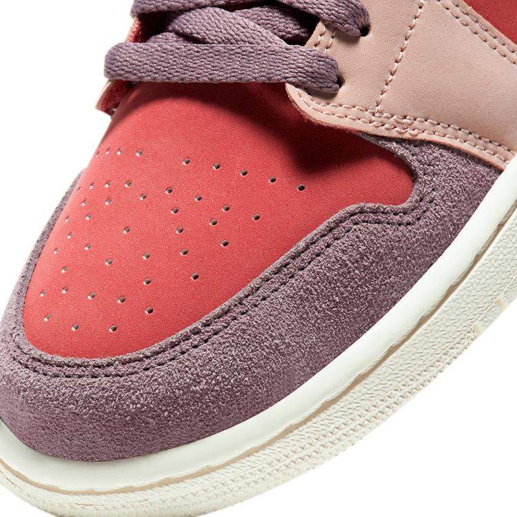 Pre Owned Nike Jordan 1 Low Canyon Rust Sneakers Size US 8W EU 39